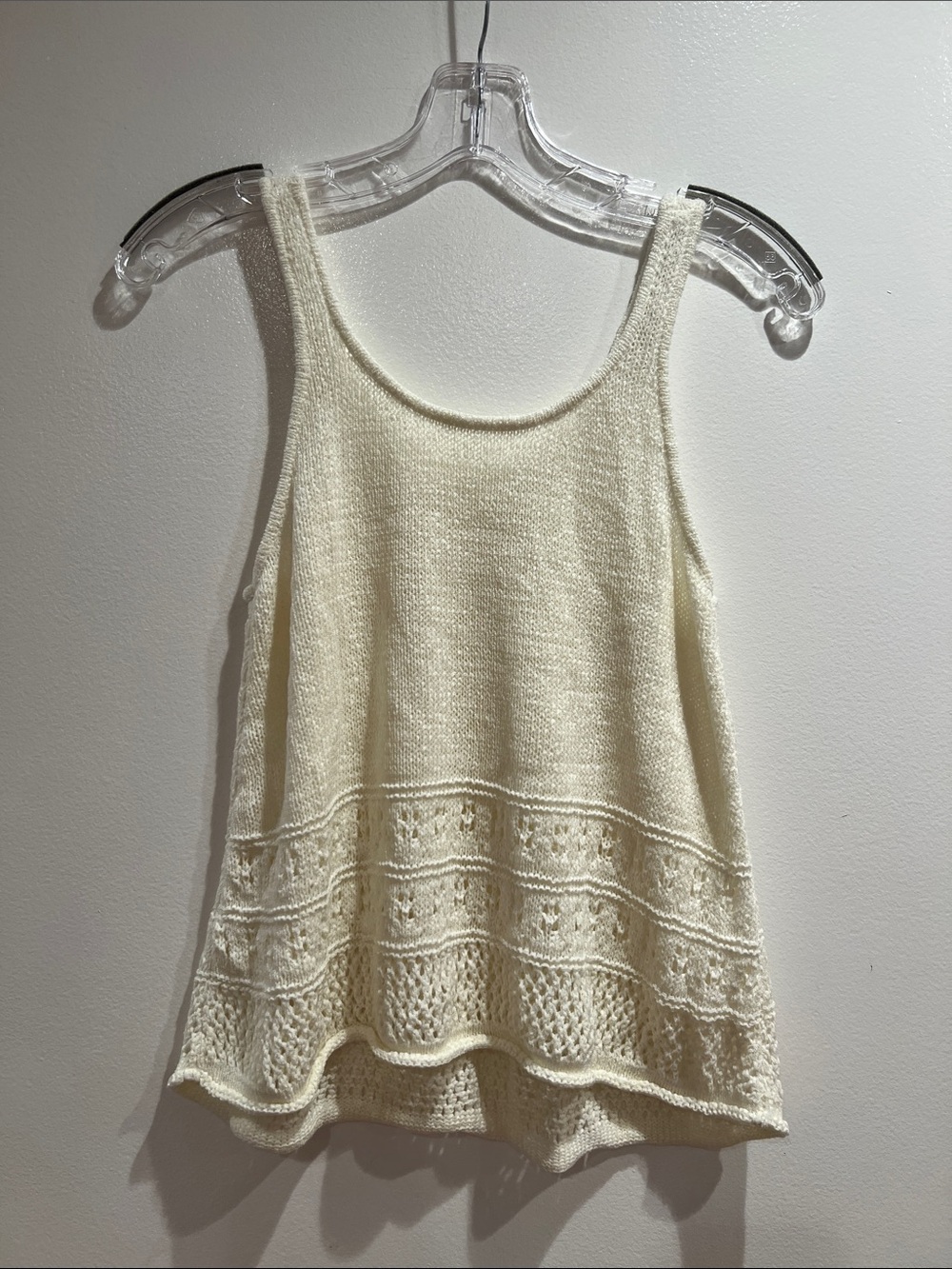 Women's Cream Knit Tank Top - Brand: